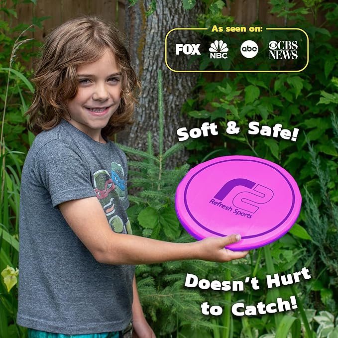 Soft Flying Disc for Kids - Best Girl Toys Age 4 & Up - Engaging Toy for 7 Year Old Girl Birthday
