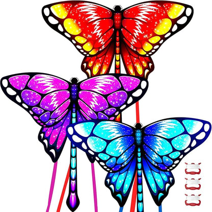 Easy to Fly Kites for Kids Ages 4-8 8-12 & Adults, Beach Flying Toys Butterfly Kite with Handle and
