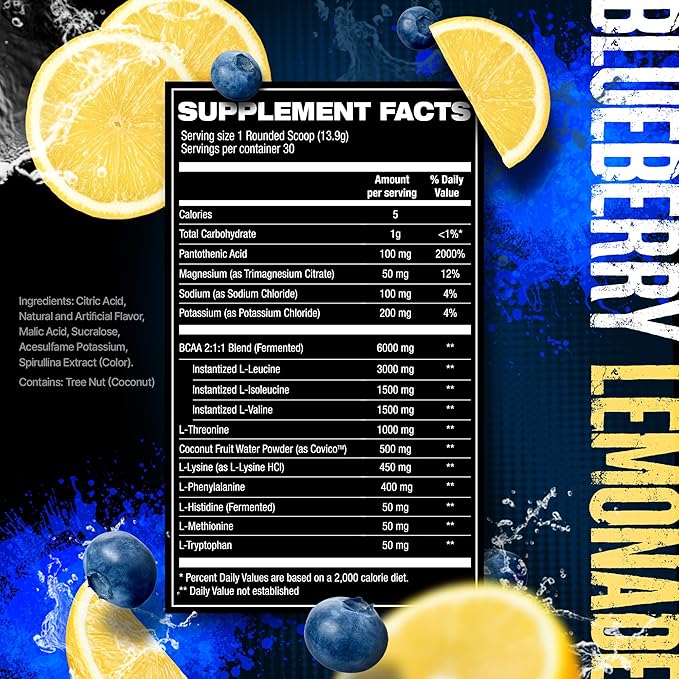 HOSSTILE SILO[9] Essential Amino Acids, EAA & BCAA Powder, Electrolyte Hydration Support, Enhance