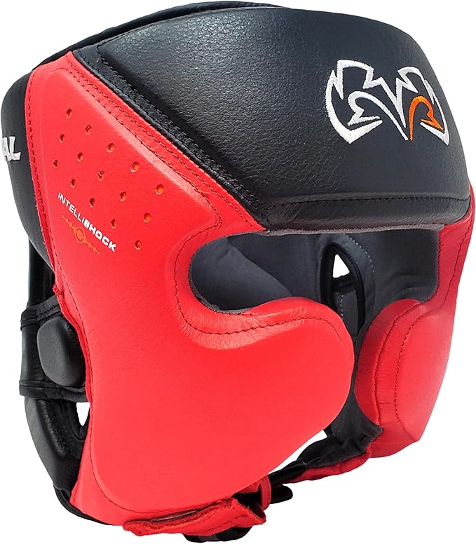 RIVAL Boxing RHG10 Intelli-Shock Headgear, D3O Front and Side Padding, Hook and Loop Back