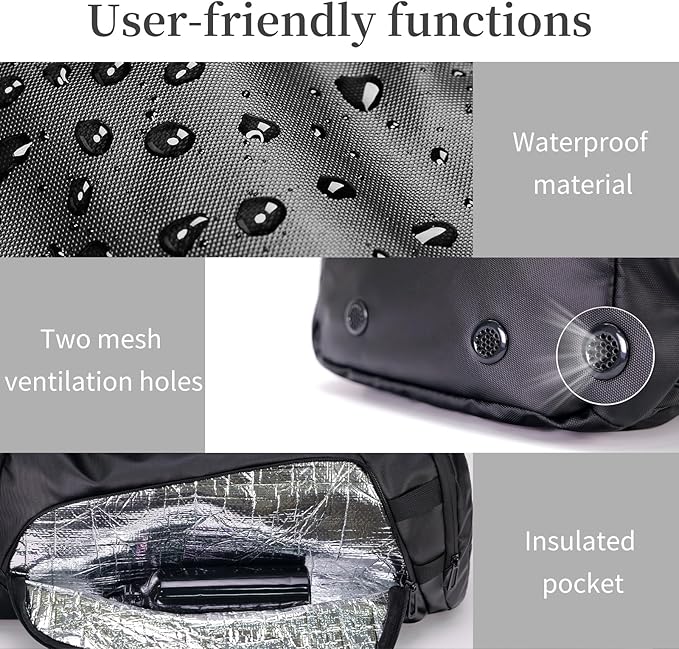 Duffle Bag for Travel, Carry on Gym Bag for Men, Waterproof Sport Bags with Shoe Compartment, 40L