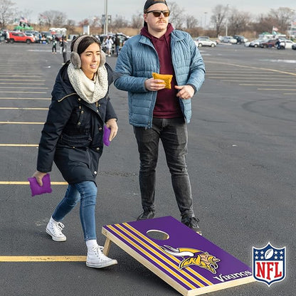 NFL 2' x 3' Solid Wood Cornhole Set with Direct Print HD Team Graphics – Great Gift for Any