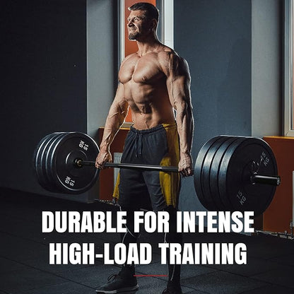 LIONSCOOL 7FT Olympic Barbell for Weightlifting, Power Lifting, 2 Inch Strength Training Bar for