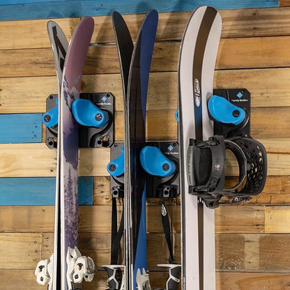 Ultimate Ski & Snowboard Wall Rack | Secure, Non-Slip Storage | Fits Any Ski/Board | Garage