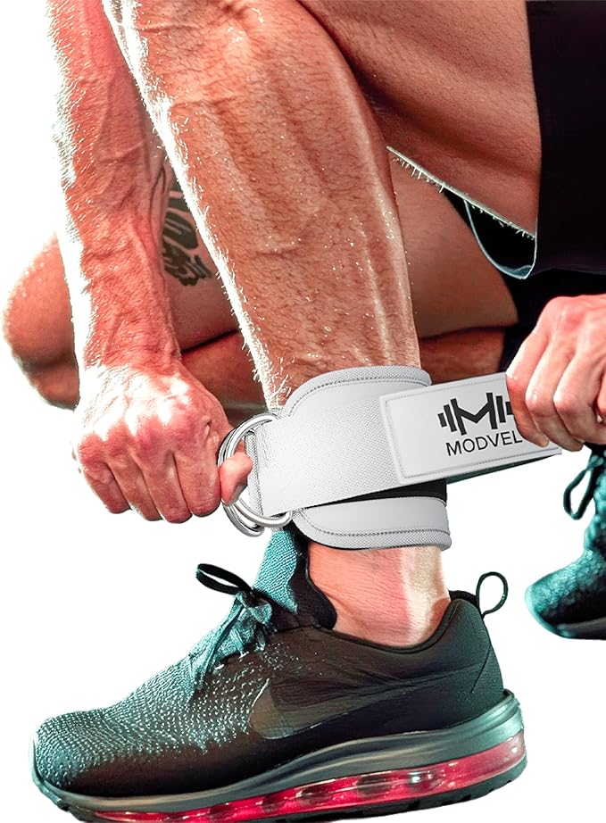 Modvel Gym Ankle Strap for Cable Machines ??Glute & Leg Kickback Ankle Straps for Gym Workouts
