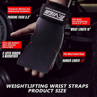 Wrist Straps for Weightlifting for Maximum Grip Support - Lifting Deadlift Strap & Weight Lifting