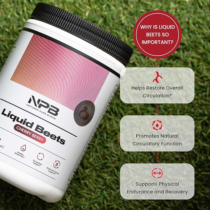 Nature's Pure Blend Organic Beet Root Powder ??Nitric Oxide Booster L-Arginine ??Liquid Beets for