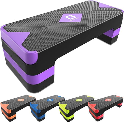 Aerobic Exercise Step, Adjustable Aerobic Stepper for Exercise, Workout Step Platform for Step Up