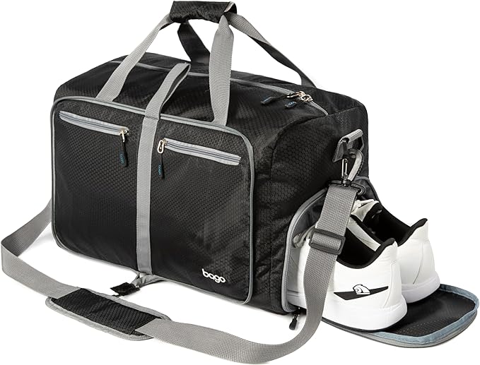 Bago Large Foldable Duffel Bags for Traveling Women & Men - 80L Packable Duffle Bag for Travel with