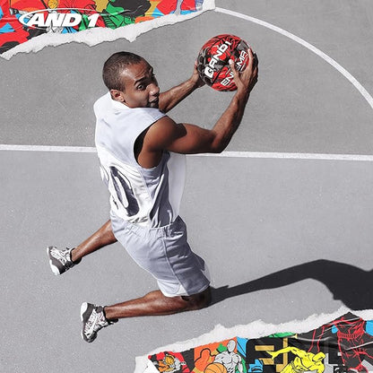 AND1 Enigma Basketball - Streetball for Indoor and Outdoor Use, Deep Channel Construction and