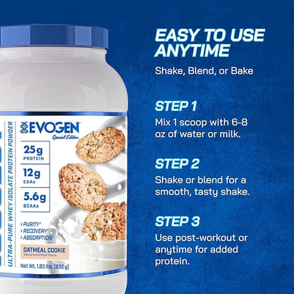 Evogen Isoject - Whey Protein Isolate | Ultra-Pure Whey Protein Powder with Ignitor Enzymes, BCAAs