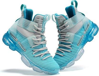 JMFCHI Kids Basketball Shoes High-top Sports Shoes Sneakers Durable Lace-up Non-Slip Running Shoes