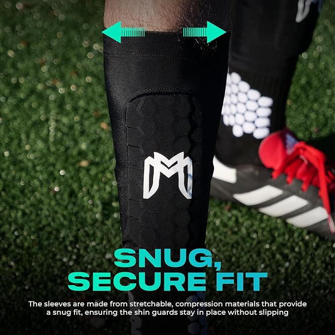 Mini Shin Guards Soccer – Built in Shin Pad Sleeves for Mens, Women, Teens - Small Shin Guards