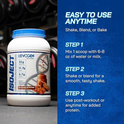 Evogen Isoject - Whey Protein Isolate | Ultra-Pure Whey Protein Powder with Ignitor Enzymes, BCAAs