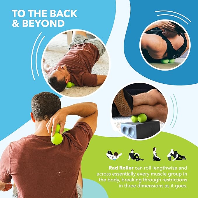RAD Soft Peanut Massage Ball ??Low Density Yoga Deep Tissue Roller Ball ??Myofascial Release for