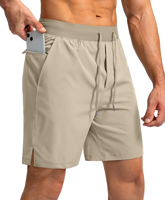 Men's Running Shorts with Zipper Pockets 9 Inch/ 7 Inch / 5 Inch Lightweight Quick Dry Gym Workout