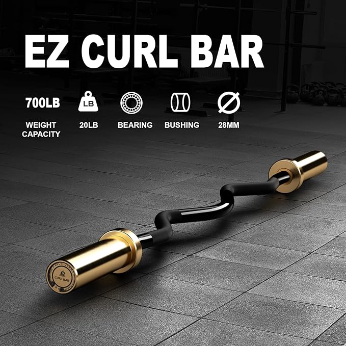 LIONSCOOL Premium 4ft/4.9ft/6ft Barbell for Strength Training and Olympic Weightlifting, 2 Inch Bar