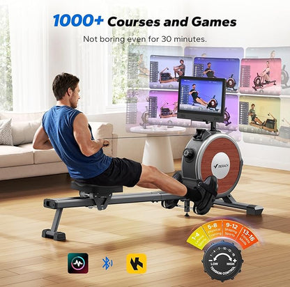 MERACH Rowing Machines for Home, Magnetic Rowing Machine with 16 Levels, Rower Machine of Quiet