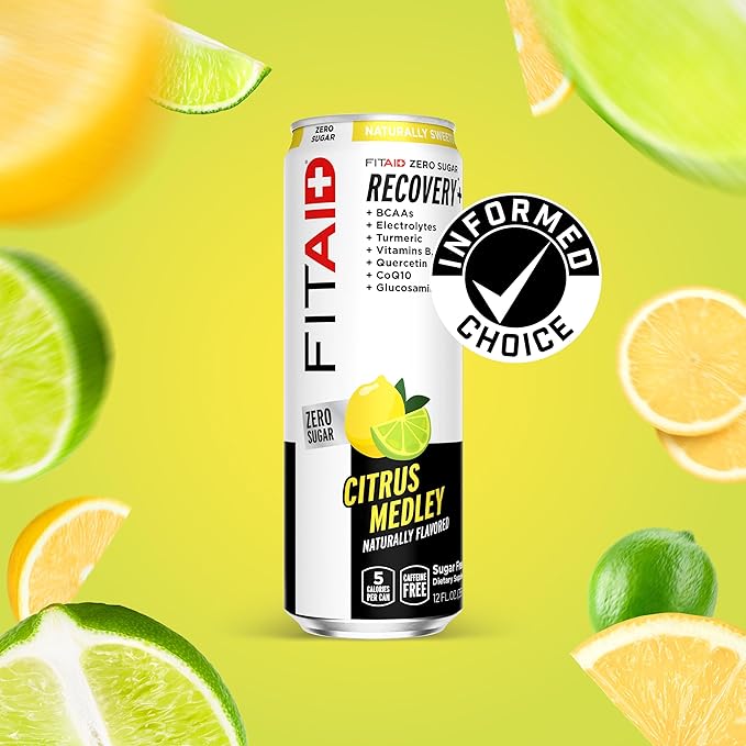 FITAID ZERO, Keto-Friendly, Number 1 Post-Workout Recovery Drink, Contains Zero Sugar, BCAAs