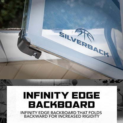 Silverback NXT 54" Wall Mounted Adjustable-Height and Fixed Basketball Hoop with QuickPlay Design