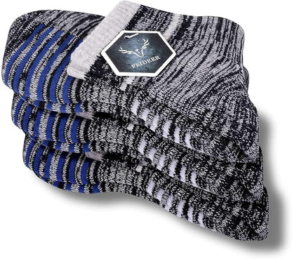 FEIDEER Men's Hiking Walking Socks, Multi-Pack Wicking Cushioned Outdoor Recreation Hiking Socks