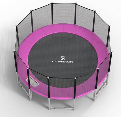 LANGXUN Universal Trampoline Repalcement Safety Pad, 8ft 10ft 12ft 14ft 15ft 16ft Waterproof