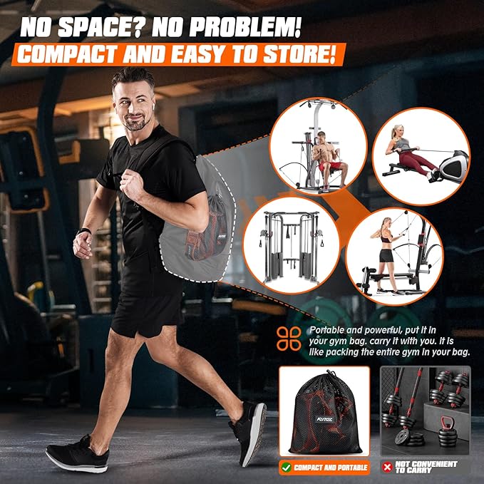 Resistance Bands, Exercise Bands with Handles, Door Anchor, Heavy-Duty Tricep Workout Equipment for