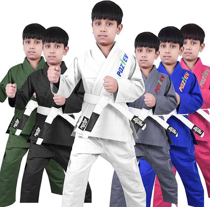 Kids Brazilian Jiu Jitsu Gi For Kids BJJ Gi Youth Grappling Kimonos Preshrunk Lightweight Martial