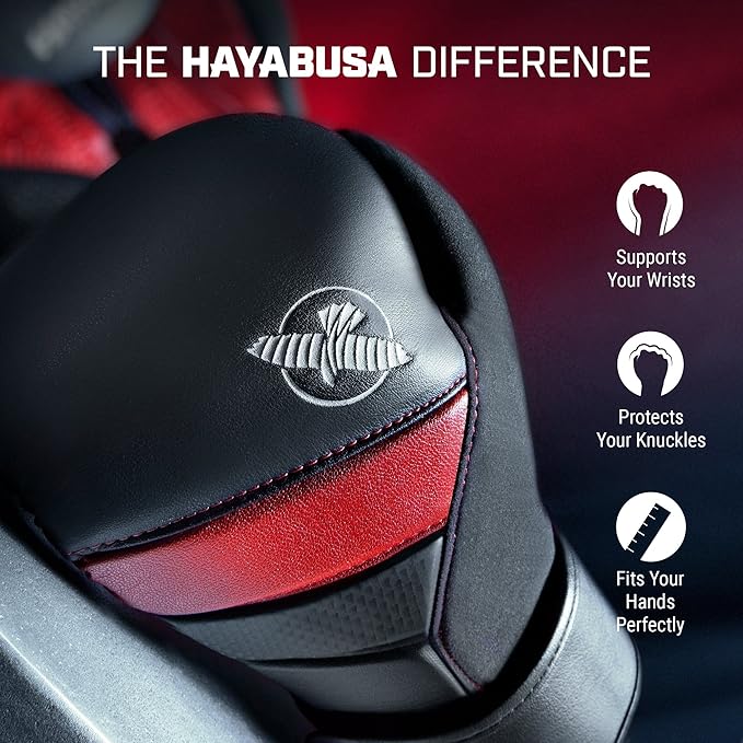 Hayabusa T3 Boxing Gloves for Men and Women Wrist and Knuckle Protection, Dual-X Hook and Loop