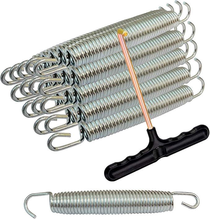 3.7'', 6.5'', 7'' Trampoline Springs,16pcs Heavy Duty Stainless Steel Replacement Trampoline