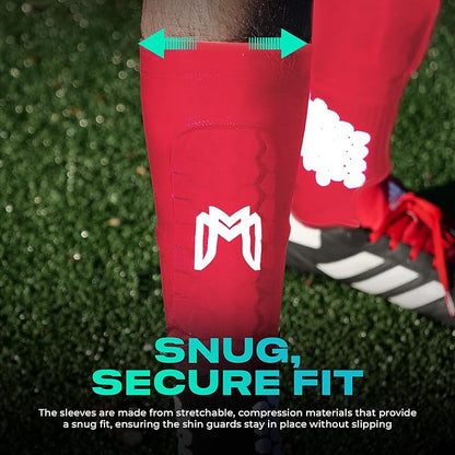 Mini Shin Guards Soccer – Built in Shin Pad Sleeves for Mens, Women, Teens - Small Shin Guards