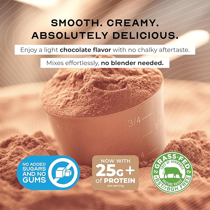 Muscle Feast Grass-Fed Whey Protein Isolate, All Natural Hormone Free Pasture Raised, Whey Isolate
