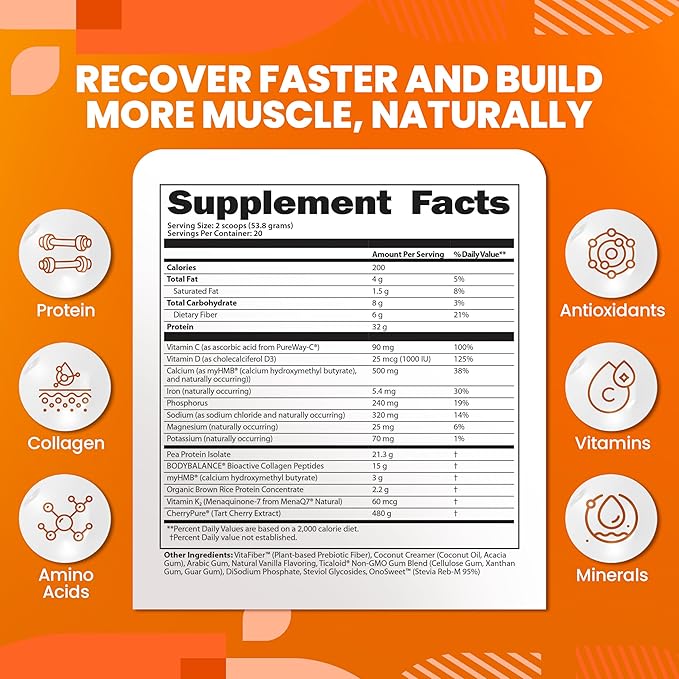 SaltWrap Protein Clinic – Total Body Recovery Shake with Collagen Peptides, HMB, Tart Cherry