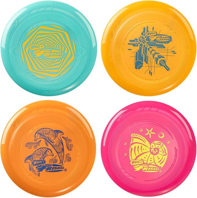 Wham-O Frisbee Go Flying Disc, 9 Inch Lightweight Sports Disc for Beginners Outdoor Beach Backyard