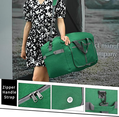 Felipe Varela Duffle Bag with Shoes Compartment and Adjustable Strap,Foldable Travel Duffel Bags