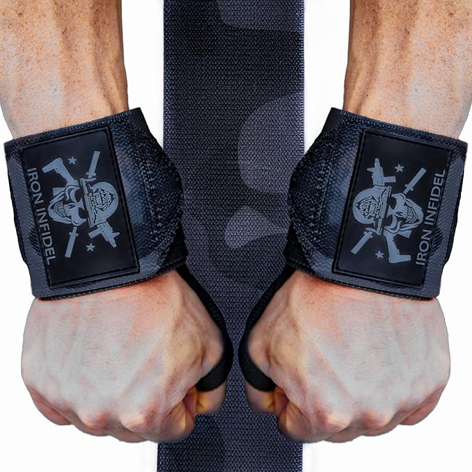 Iron Infidel Wrist Wraps for Weightlifting - 18" and 24" Heavy Duty Support for Working Out, Gym