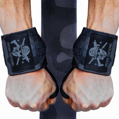 Iron Infidel Wrist Wraps for Weightlifting - 18" and 24" Heavy Duty Support for Working Out, Gym