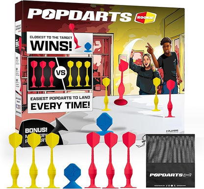 Popdarts Game Rookie Pack – Beginner-Friendly Suction Cup Dart Game for Kids, Families, and New