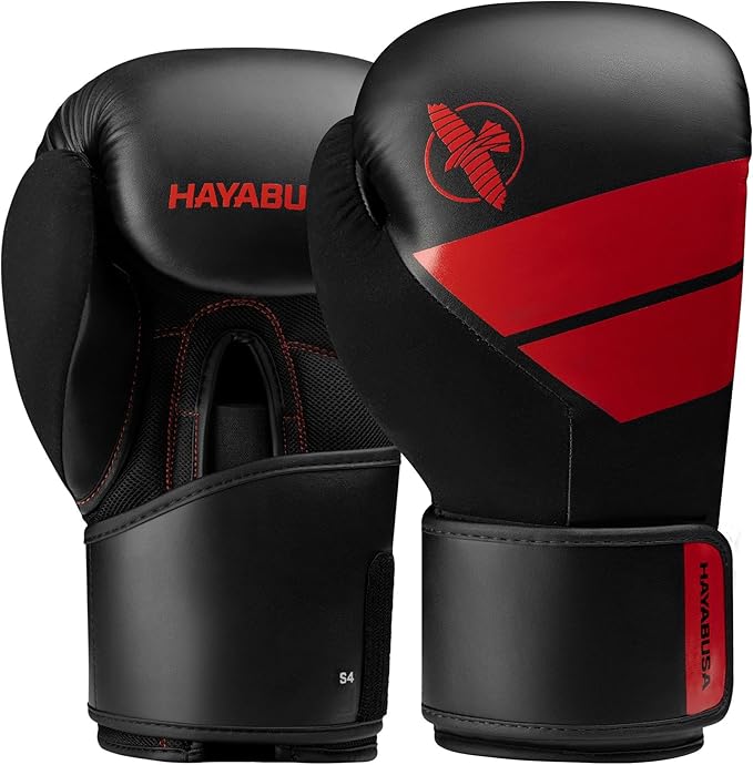 Hayabusa S4 PU Leather Boxing Gloves for Men, Women & Kids, 10oz, 12oz, 14oz, 16oz, Training