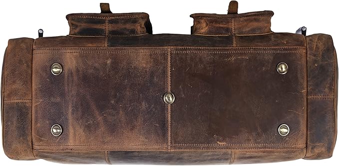 KomalC 28 inch Duffel Bag Travel Sports Overnight Weekend Leather Duffle Bag for Gym Sports Cabin