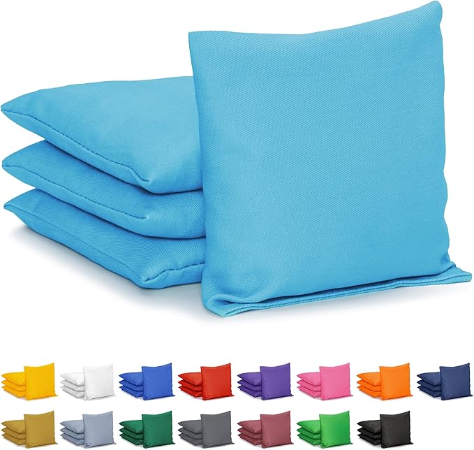 GoSports Classic Cornhole Bean Bags Set of 4-16 Colors Available - Regulation All Weather, Mix and