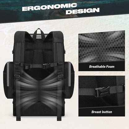 Maelstrom Swim Backpack,35L Swimming bag with Separate Shoes Compartment,Swim Gear Bag,Athlete Gym