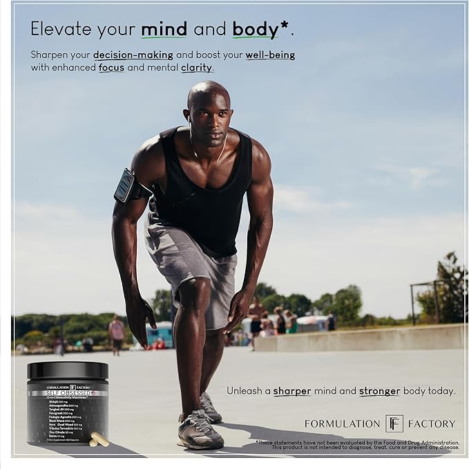 Self Obsessed 10 in 1 Masculinity Maximizer Supplement, Shilajit for Men, Tongkat Ali, Ashwaganda
