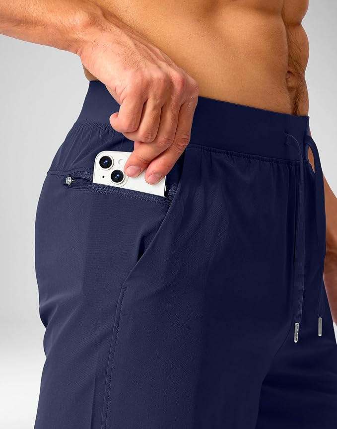 Men's Running Shorts with Zipper Pockets 9 Inch/ 7 Inch / 5 Inch Lightweight Quick Dry Gym Workout
