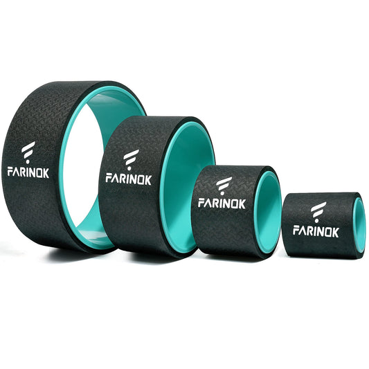 Yoga Wheel Set of 3+1, Upgraded 10MM Thick Back Wheels for Pain Relief