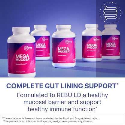 Microbiome Labs MegaMucosa - Amino Acids Supplement with Dairy-Free Immunoglobulins - Gut Health +