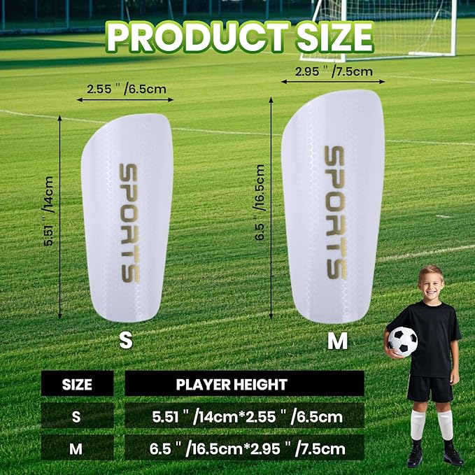 Shin Guards Soccer Kids 2025 Version High-Density Foam Soccer Shin Guard with Sleeves Shin