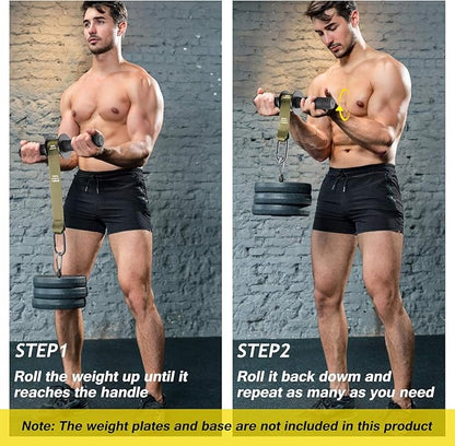 VAIIO Forearm Strengthener and Wrist Roller with Quick Locking Mechanism - Durable PVC Anti-Slip