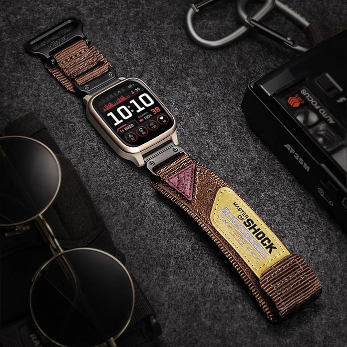 Rugged Nylon Sports Strap With Woven Loop Design, Compatible With Venu 2, 3, Plus, Sq, Sq 2, Music