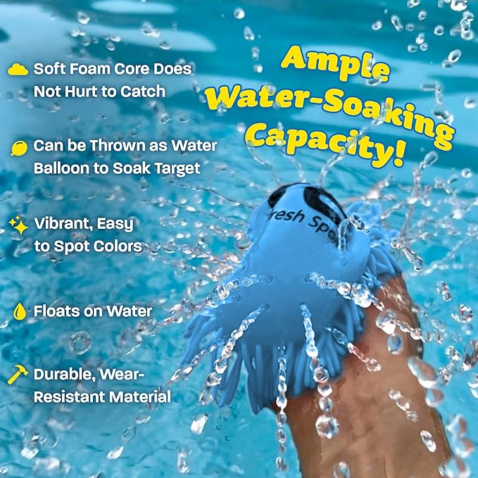 Soft Water Flying Disc for Kids – Sprays Water as it Flies! Fun Summer Water Toy for Beach Pool